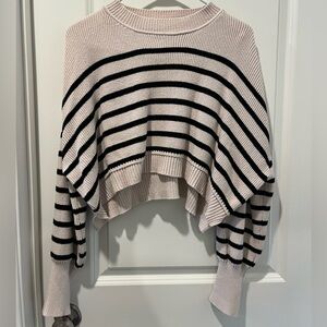 Tan and black stripe sweater